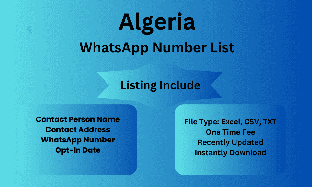 Algeria whatsapp number list