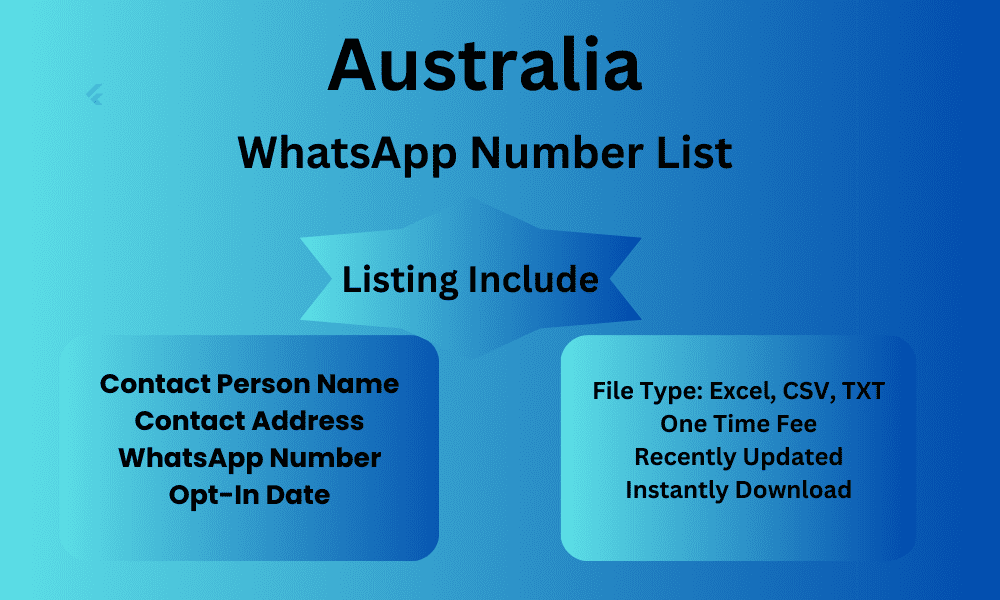 Australia whatsapp number list