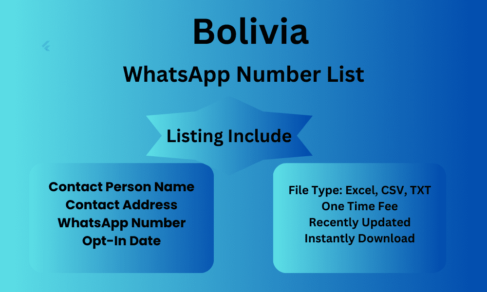 Bolivia whatsapp number list