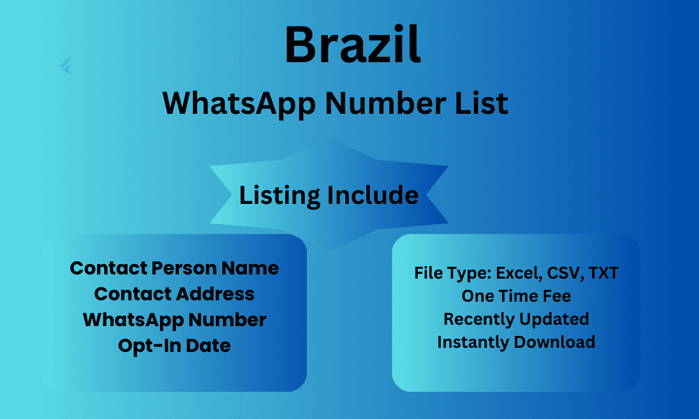 Brazil whatsapp number list