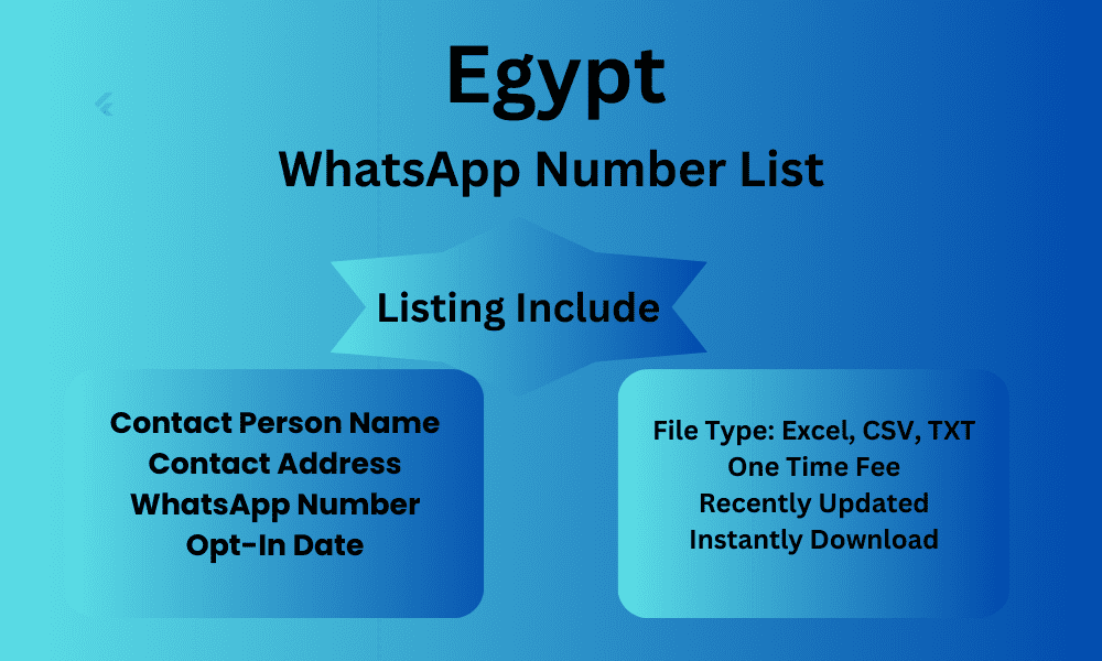 Egypt whatsapp number list