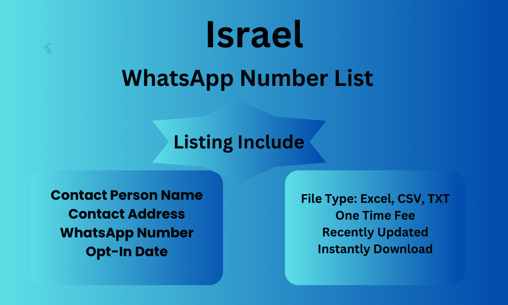 Israel whatsapp number list