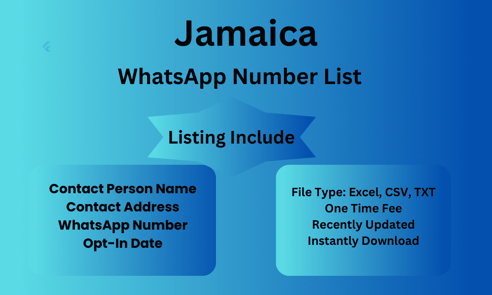 Jamaica whatsapp number list