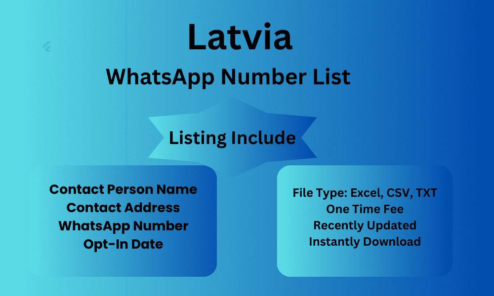 Latvia whatsapp number list