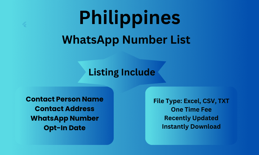 Philippines whatsapp number list