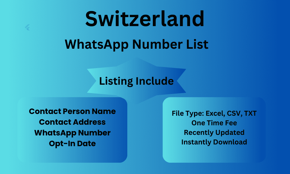 Switzerland whatsapp number list