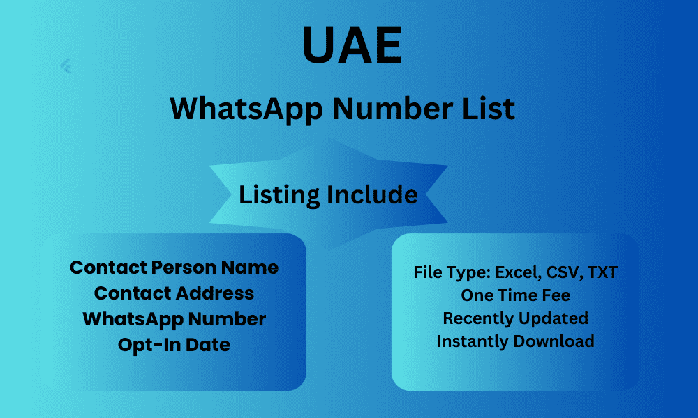 UAE whatsapp number list