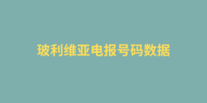 玻利维亚电报号码数据